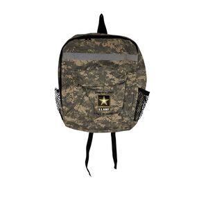 U.S. Army Backpack Camo Go Army Strong   Hiking Bag Outdoors 17”L  By  14" Wide